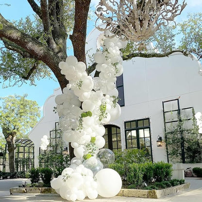 White Balloons, 12 Inch Pearl Pure White Ivory Latex Balloon - Image 6