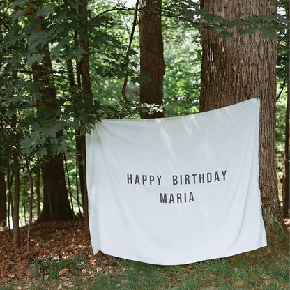 Personalised Birthday Name Flag, Custom Birthday Banner Fabric Sign, Boho Wall - Image 5