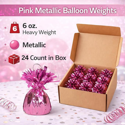 ROYALHOUSE Metallic Wrapped Balloon Weights - Image 2