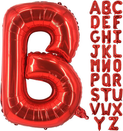 Lovoir 40 Inch Large Red Letter B Balloons Big Size Jumbo Mylar Foil Helium by Lovoir