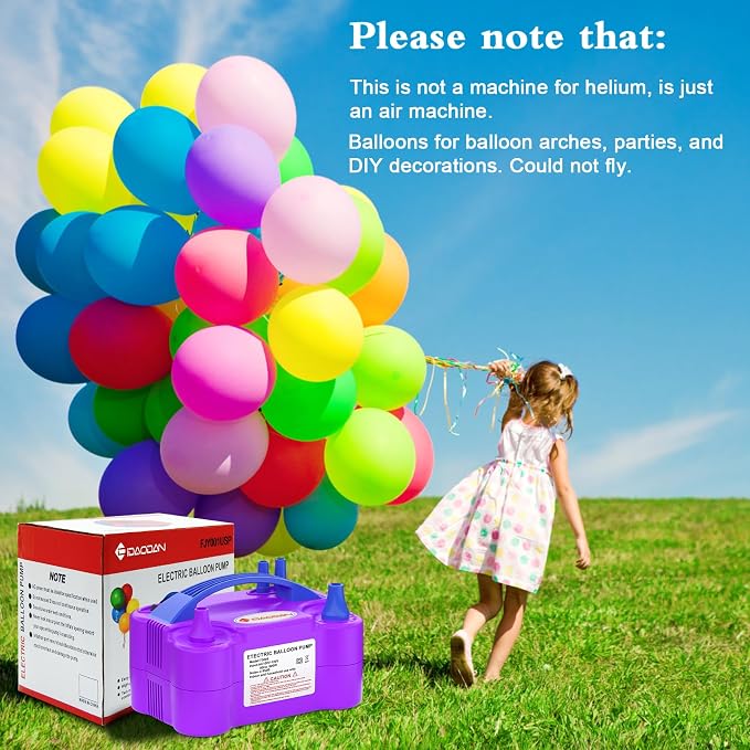 IDAODAN Electric Balloon Pump, Portable Electric Balloon Blower Machine - Image 7
