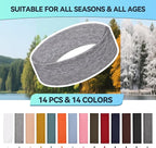 14 PCS Headbands for Women, Soft Elastic Hairbands, Fashion Non-Slip Cotton Sweat-Absorbent Sports Head Bands for Daily Workout, Running, Yoga, Makeup