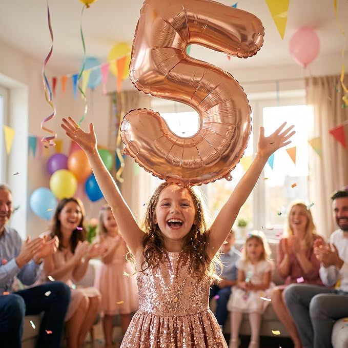 YPSelected 32 Inch Large Foil Helium Number Balloon Birthday Wedding Party 0-9 - Image 2
