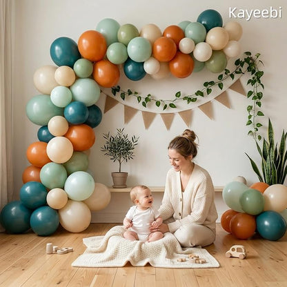 Sage Green Brown Balloons 12inch Light Olive Green Tan Brown Beige White Sand - Image 2