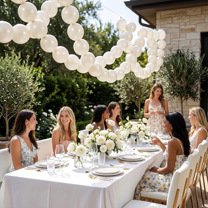 White Linking Balloons - Image 3