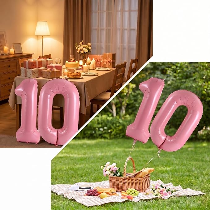 Number 10 Balloon Foil Mylar Balloons - Image 4
