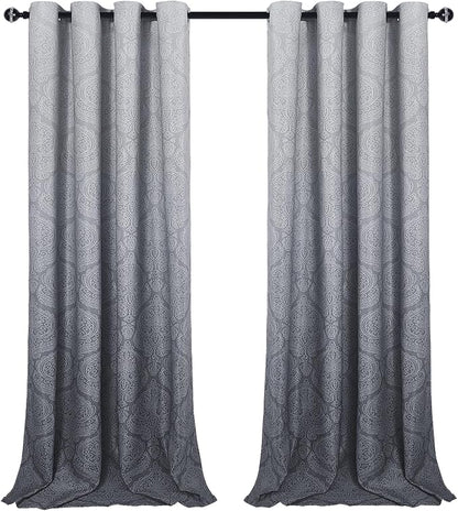DWCN Extra Long Ombre Blackout Curtains - Image 9