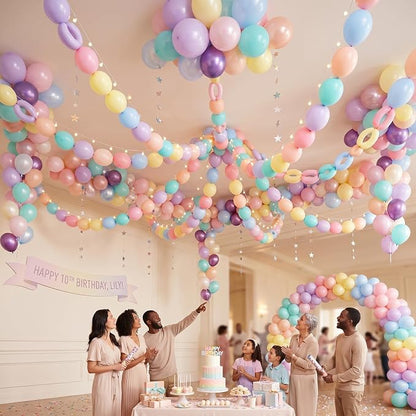 Pastel Rainbow Linking Balloons - Image 7