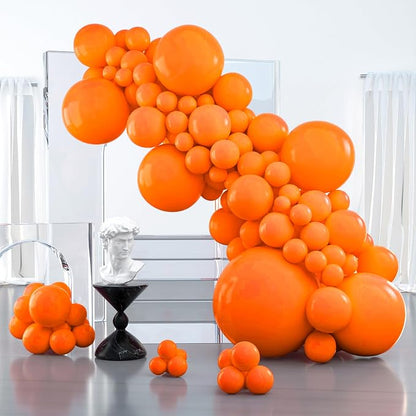 PartyWoo Orange Balloons 127pcs Fall Color 36 18 12 10 5 Inch | Balloons by PartyWoo