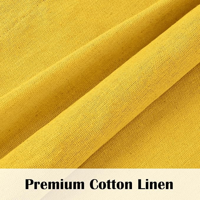 Farmhouse Cotton Linen Curtains - Image 4