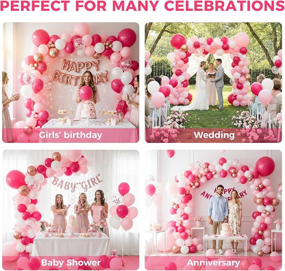 LovesTown Rose Pink Balloon Garland Kit - Image 5