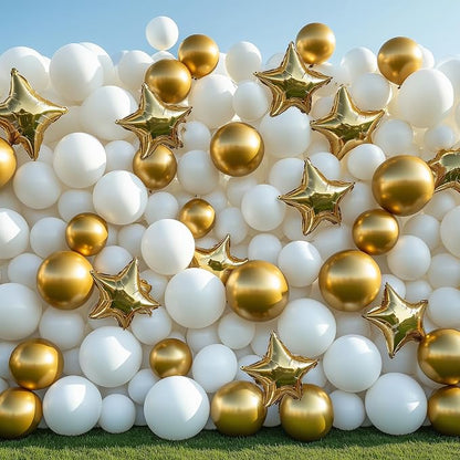 RUBFAC White Balloons 129pcs Different Sizes 18 12 10 5 Inch - Image 6