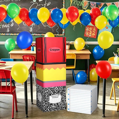 Booson 115 Pcs Back to School Decor Sets First Day of School Balloon Box | - Image 5