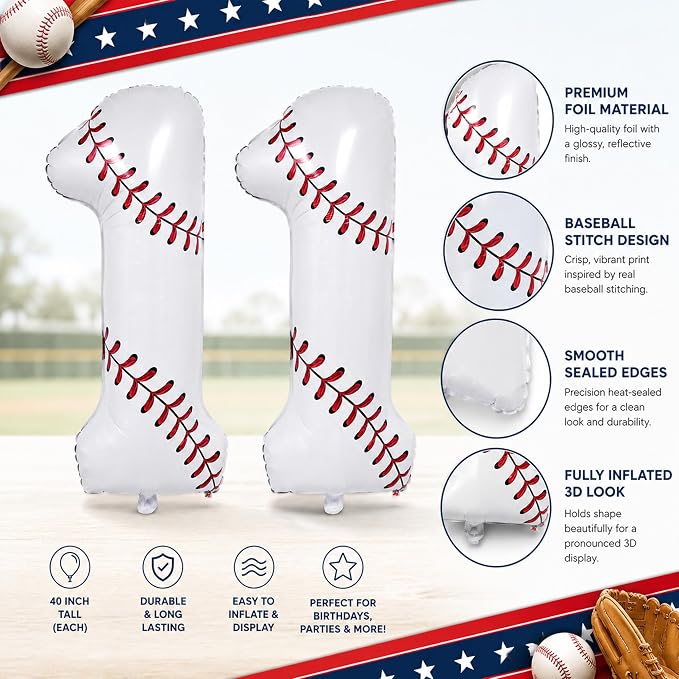Baseball Birthday Decor, Sport Themed | Party Decorations - Image 3