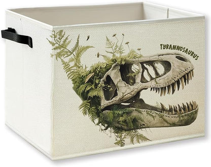 Vintage Dinosaur Skull Nursery Storage Basket by KSDUT