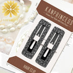Rhinestone and Crystal Hair Clips 2-Pack, Sparkly Barrettes & Elegant Bling Accessories for Women & Girls(Set10)