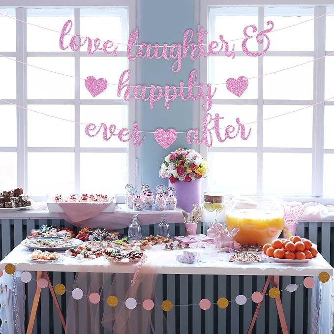 Pre-Strung Love Laughter & Happily Ever After Banner - Image 6