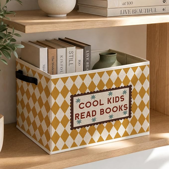 Book Classroom Kids Foldable Storage Bins Box - Image 3