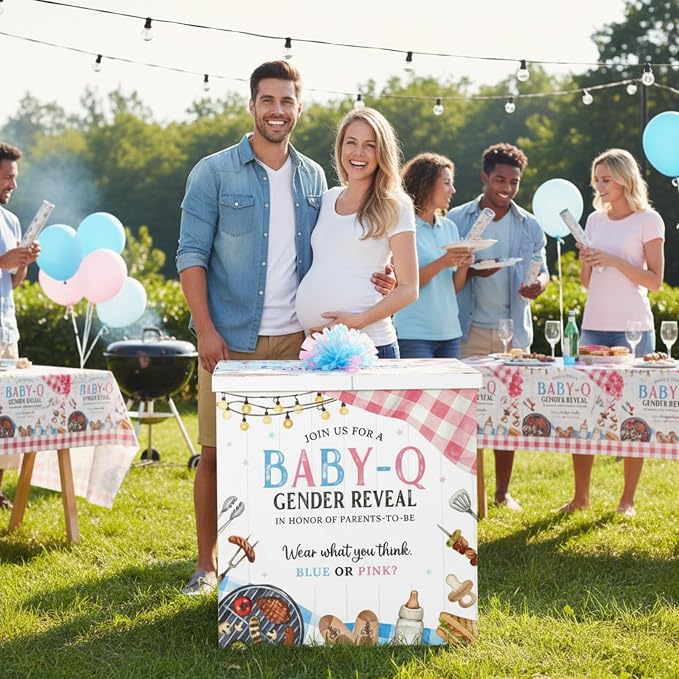 AmazingSpark 28in Giant Gender Reveal Gift Box - Image 4