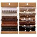 Hairties for women,40PCS Boho hair ties for thick or thin hair, black elastic bands, bracelets ponytail holders fo Mother's Day,Valentine's Day,Christmas gifts,Hair Accessories for Girls and Women