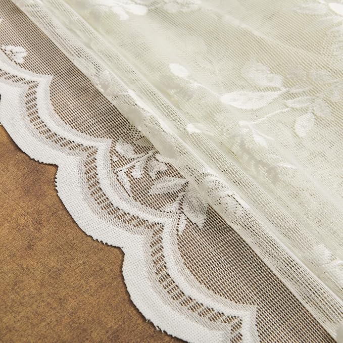 SEEKRIGHT Ivory Kitchen Cafe Curtains - Image 7