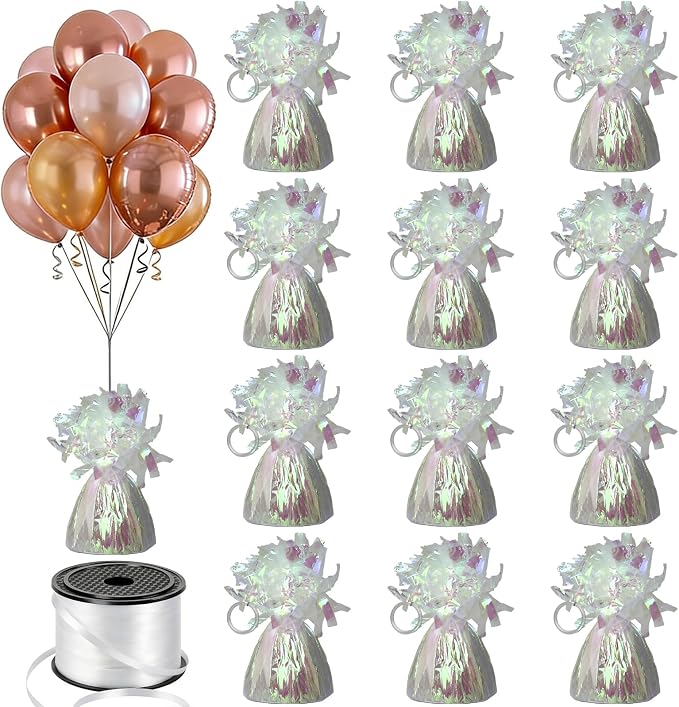 FUBININA 12 Pcs Balloon Weight Metallic Anchor by FUBININA