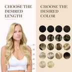 GOO GOO Clip in Hair Extensions Real Human Hair, Remy Human Hair Extensions Clip ins for Women, Natural Human Hair, 18inch 130g 7Pcs, 18D/22F Dirty Blonde Highlights