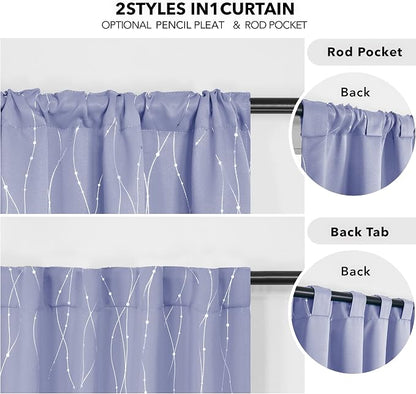 Deconovo Blackout Back Tab Curtains - Image 5