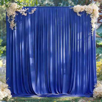 Royal Blue Backdrop Curtains for Parties Blue Curtains Photography Backdrop by MEETSKY
