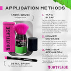 Rootflage Temporary Root Touch Up Hair Color Powder - Thinning Hair Concealer with Applicator Brush, 31 oz (08 Green Dragon)