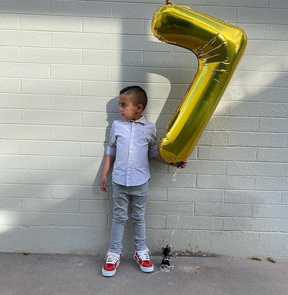 Gold Number 7 Balloon 40 Inch - Image 2