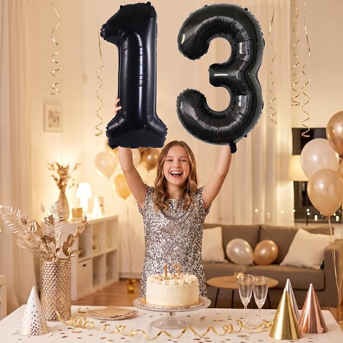 YPSelected 32 Inch Large Foil Helium Number Balloon Birthday Wedding Party 0-9 - Image 4