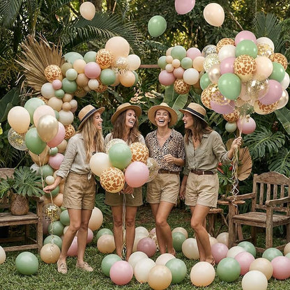 Sage Green and Pink Balloons, 12 Inch Dusty Pink Champagne Gold Apricot Balloon - Image 7