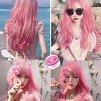 Temporary Hair Color Wax Dye,Hair Spray Color, Natural Hair Wax Color, Kids Temporay Hair Wax Dye Ash for Halloween Cosplay,Party,Masquerade (Pink, 120g)