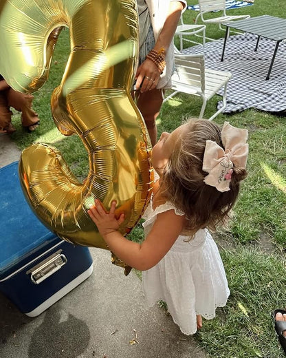 Champagne Gold Number 3 Balloon 40 Inch - Image 3