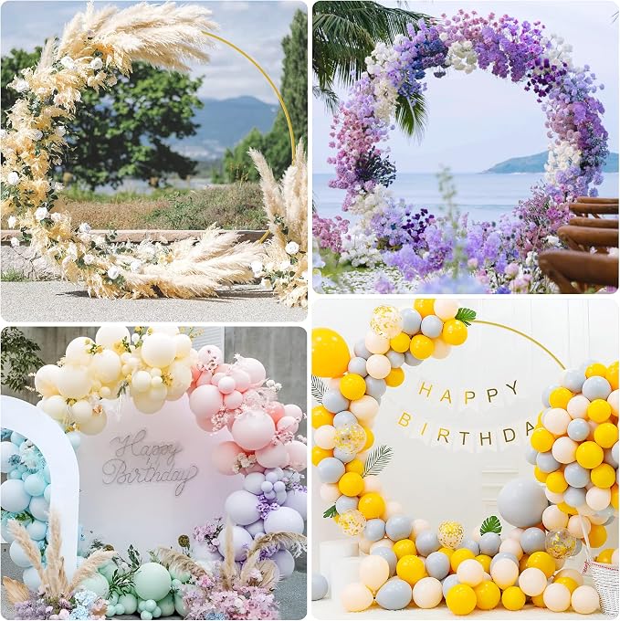 Round Backdrop Stand 5FT Gold Metal Circle Balloon Arch Frame | Metal Circle - Image 5