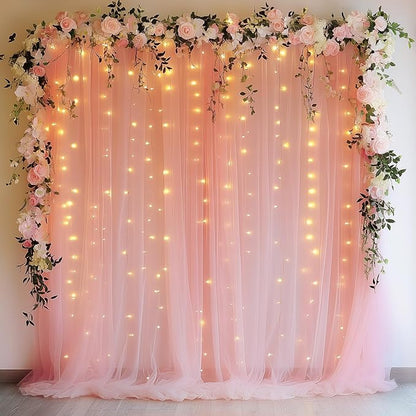 Fomcet Tulle Backdrop Curtains by Fomcet