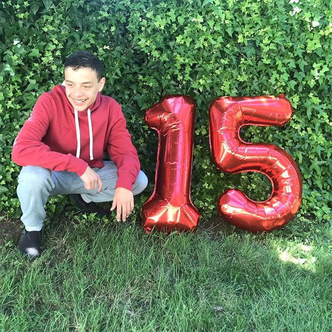 40 Inch Number 9 Balloons for Girls - Image 7