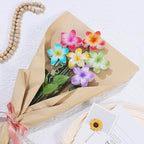 Flower Hair Clips 6 PCS Hawaiian Claw Clips for Vacation Hibiscus Hair Claw Clips Cute Large Hair Clips for Thick and Thin Hair Plumeria Hair Accessories for Women Girls -Petal