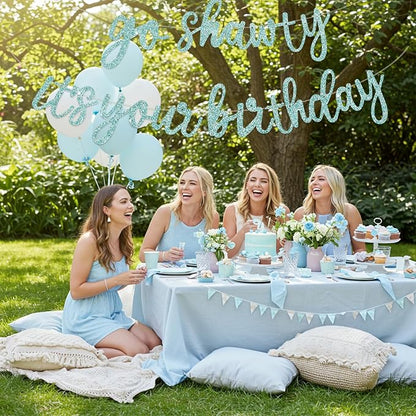 BEISHIDA Light Blue Pre-Strung Go Shawty It's Your Birthday Banner Decor | - Image 5
