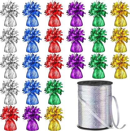 Yunsailing 25 Pcs Heavy Metallic Balloon Weights by Yunsailing