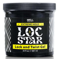 Loc Star Braid & Loc Gel, 30 fl oz | Extreme Hold for Braids, Locs, Twists, Cornrows & Edges | Smooths & Tames Frizz | No Heavy Residue | Long-Lasting | With Aloe Vera