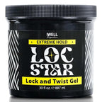 Loc Star Braid & Loc Gel, 30 fl oz | Extreme Hold for Braids, Locs, Twists, Cornrows & Edges | Smooths & Tames Frizz | No Heavy Residue | Long-Lasting | With Aloe Vera