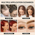 Root Cover Up Powder for Women - Hairline, Bald Spots, Eyebrows, Beard Line Touch Up - Light Blonde Hair Fibers for Thinning Hair Shadow, 2 Pack (Red Brown)