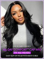 LUVME HAIR All-Day Comfort 100% Human Hair Loose Body Wave 5x5 Lace Front Wig Glueless Wigs Human Hair Pre Plucked Pre Cut Long Black Wig Lace Closure Wigs Frontal Wigs