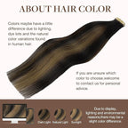 GOO GOO Tape in Hair Extensions Human Hair, 1B/6/1B Balayage Natural Black to Chestnut Brown, 20inch 100g 40pcs, Skin Weft Seamless Invisible, Silky Straight with Thick Ends, Remy Human Hair