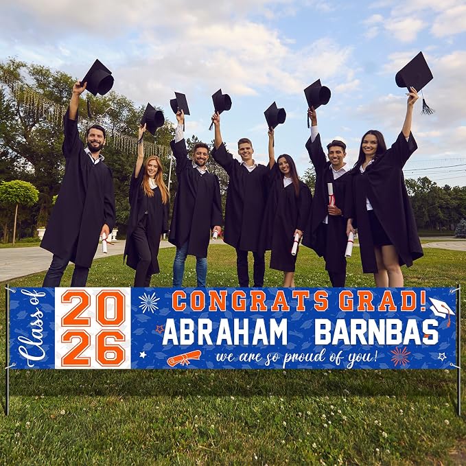 Graduation Congratulations Banner Decorations, 2026 Personalized Graduation - Image 7