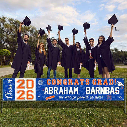 Graduation Congratulations Banner Decorations, 2026 Personalized Graduation - Image 7