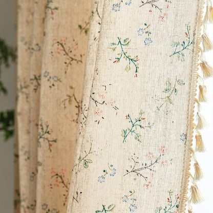 Sutuo Home Florals Boho Farmhouse Curtains, Semi-Blackout Drape Bohemian Window - Image 4