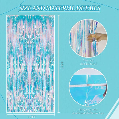 DECOCKRAT 3 Pack Foil Fringe Backdrop - Image 2